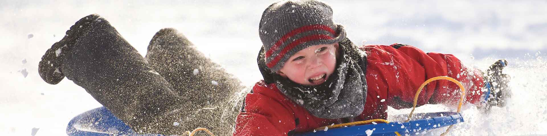 Child sledding