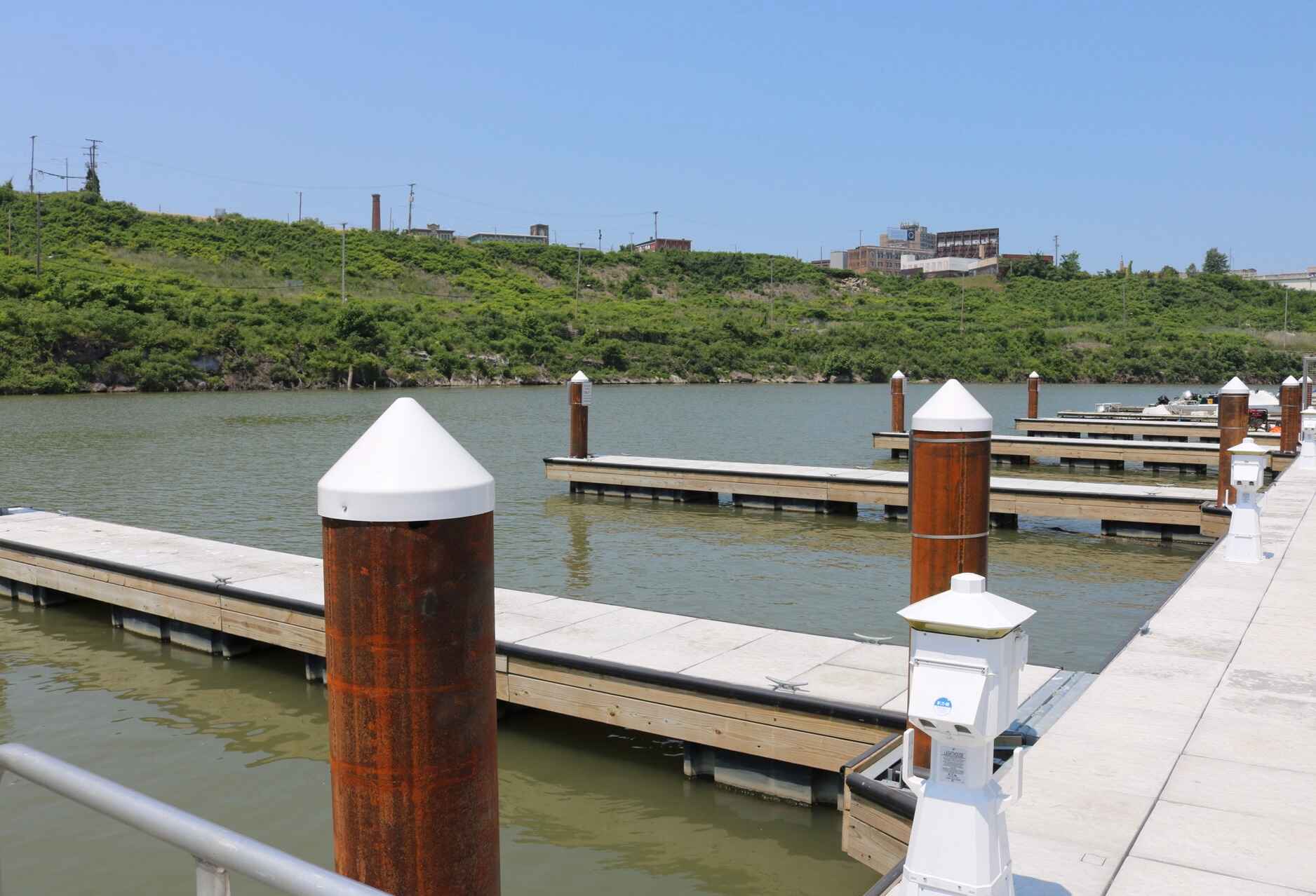 Boat slip along the river