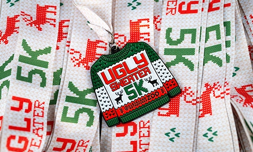 Photo of Ugly Sweater 5K medals