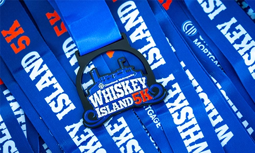Photo of Whiskey Island 5k medals