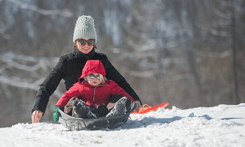Sledding Area at Big Met Golf Course
