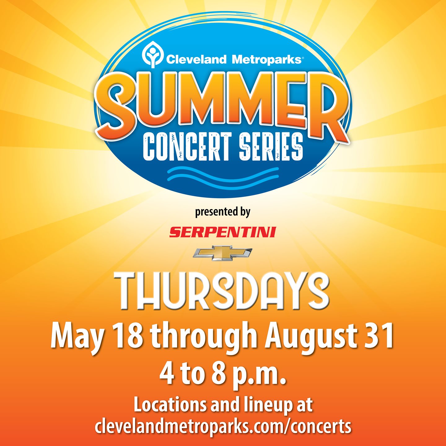Cleveland Metroparks Announces 2023 Summer Concert Series presented by Serpentini Chevrolet